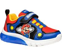 Geox - Baskets Ciberdron pour garçons, 'Super Mario' FS11669 (31,5 EU) (Bleu roi/Rouge)