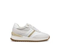 Geox Women's D Desya a Sneaker, Blanc/doré, 42 EU
