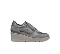 Geox Baskets D Ilde A pour Femme, Gris foncé, 42 EU