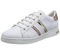 Geox Baskets D Jaysen pour Femme, Blanc/Or rosé, 37 EU
