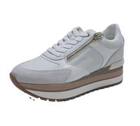 Geox Baskets D New Kency a pour Femme, Blanc cassé., 37 EU