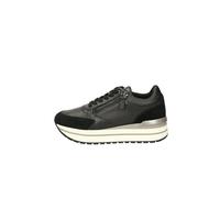 Geox Baskets D New Kency a pour Femme, Noir, 42 EU