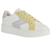 Geox Baskets D Skyely A pour Femme, Optic White Lt Yello, 37 EU