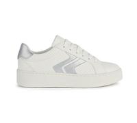 Geox Baskets D SKYELY A pour Femme, Optic White/Silver, 39 EU, Optic White Silver, 39 EU