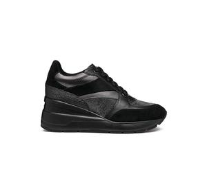 Geox Baskets D Zosma pour Femme, Noir, 40 EU