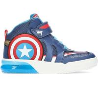 Geox Baskets J Grayjay pour garçon, Bleu Marine/Rouge, 7 UK Child