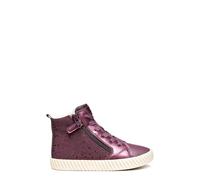 Geox Baskets J Mirroless Girl pour Fille, Prune, 32 EU