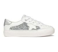 Geox J GISLI Girl B Sneakers White/LT Silver, 29 EU