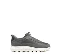 Geox Baskets pour femme SPHERICA Plus en cuir suédé gris, gris, 42 EU