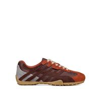 Geox Baskets Snake pour homme en cuir grainé rouge gaufré, rouge, 40 EU