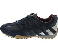 Geox Baskets Snake pour homme en cuir suédé bleu