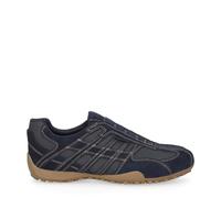 Geox Baskets Snake pour homme en cuir suédé bleu, bleu, 48 EU
