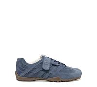 Geox Baskets Snake pour homme en daim bleu