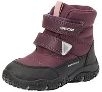 Geox Bébé Fille B Baltic Girl B ABX Botte de Neige, DK Burgundy/Black, 20 EU