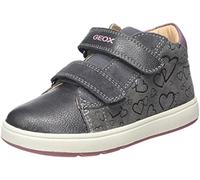 Geox Bébé Fille B Biglia Girl C Premiers Pas, Dk Grey/Dk Pink, 21 EU