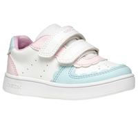 Geox Bébé Fille B ECLYPER Girl A Basket, White/Aqua, 21 EU