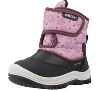 Geox Bébé Fille B FLANFIL Girl B ABX Botte de Neige, Black/Rose, 23 EU