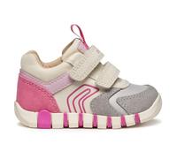 Geox Bébé Fille B Iupidoo Girl First Walker Shoe, Gris Fuchsia, 22 EU