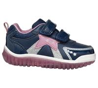 Geox Bébé Fille B LIGHTYLOO Girl A Basket, Navy/Rose, 23 EU