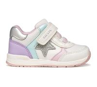 Geox Bébé Fille B Rishon Girl A Basket, Blanc cassé et Lilas, 23 EU