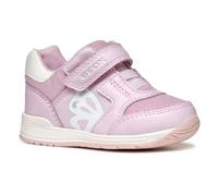 Geox Bébé Fille B RISHON Girl A Basket, Pink/Off White, 21 EU