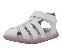 Geox Bébé Fille B Sandal Fusbetto Gi, Blanc/Rose, 21 EU