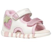 Geox Bébé Fille B Sandal Iupidoo Gir, Blanc/Rose, 21 EU