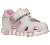 Geox Bébé Fille B Sandal Iupidoo Gir, Blanc/Rose, 22 EU