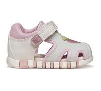 Geox Bébé Fille B Sandal Iupidoo Gir, Blanc/Rose, 23 EU