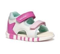Geox Bébé Fille B Sandal IUPIDOO GIR, White/Fuchsia, 22 EU