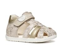 Geox Bébé Fille B Sandal MACCHIA GIR, Beige/Lt Gold, 18 EU