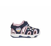 Geox Bébé Fille B Sandal Multy Girl Sandales, Navy/Multicolor, 26 EU