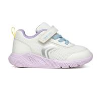 Geox Bébé Fille B Sprintye Girl D Basket, Blanc Multicolore, 21 EU