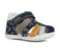 Geox Bébé Garçon B Elthan Boy Sandale, Navy Ochre, 18 EU