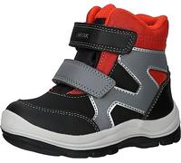 Geox Bébé garçon B FLANFIL Boy B ABX Bateau à Cheville, Noir/Orange, 24 EU