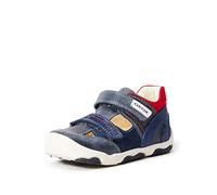 Geox Bébé Garçon B New Balu' Boy A Premiers Pas, Navy/Red, 20 EU