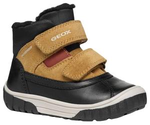 Geox Bébé garçon B Omar Boy WPF C Bottine, Black/Curry, 23 EU