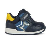 Geox Bébé garçon B Rishon Boy A Basket, Bleu Marine/Jaune, 22 EU