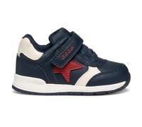 Geox Bébé garçon B Rishon Boy First Walker Shoe, Bleu Marine/Rouge, 22 EU