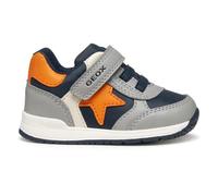 Geox Bébé garçon B Rishon Boy First Walker Shoe, Gris Orange, 23 EU