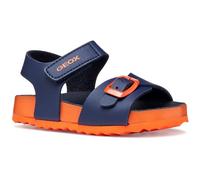 Geox Bébé garçon B Sandal Chalki Boy, Bleu Marine/Orange, 22 EU
