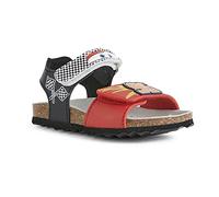 Geox Bébé Garçon B Sandal Chalki Boy Sandales, Red/Black, 20 EU