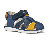 Geox B SANDAL DELHI BOY A, Sandale Bébé - Jeunes, Dk Navy/Dk Yellow,