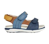 Geox Bébé garçon B Sandal Delhi Boy, Bleu Lt Brown, 22 EU