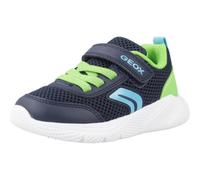 Geox Bébé garçon B Sprintye Boy Basket, Bleu Marine/Citron Vert, 24 EU