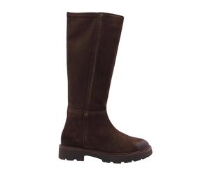Geox - Bottes en Cuir Geit Élégantes - Femme - Chaussures - Brun - Taille: 37 EU