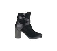 GEOX Bottes en cuir NEW LISE pour femmes, noires avec fermeture éclair