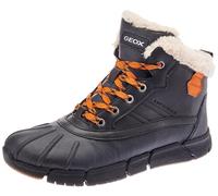 Geox Bottes pour garçon J Flexyper Boy B ABX, Noir/orange, 45 EU