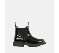 Geox - Bottines Chelsea Shaylax Effet Vernis - Noir - 27