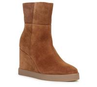 Geox Bottines compensées D Elidea pour Femme, Camel foncé, 2 UK